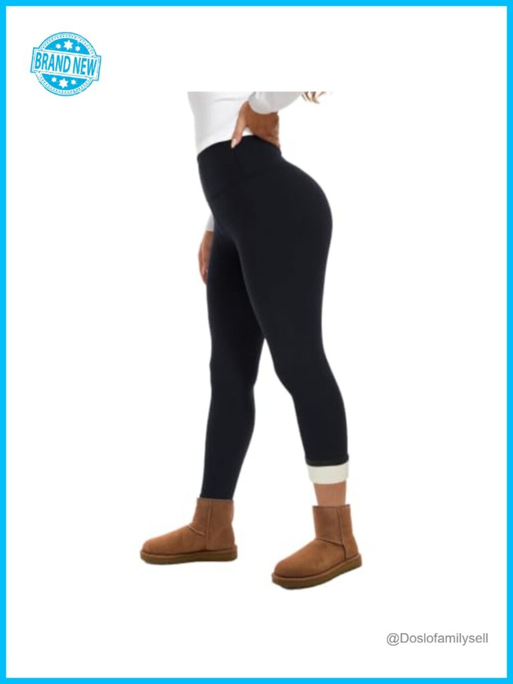 Fleece Lined Leggings Women Thermal Winter Warm Thick High Waist Tummy Control
